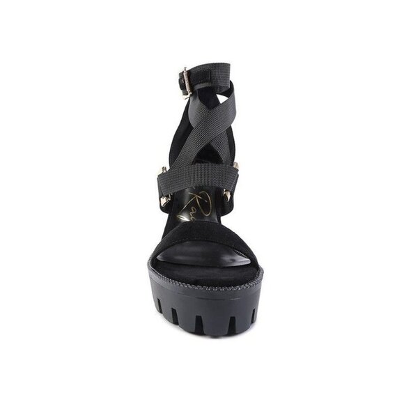 FRESH DAISY Harness Straps Platform High Heels - Espresso - Picture 9 of 12